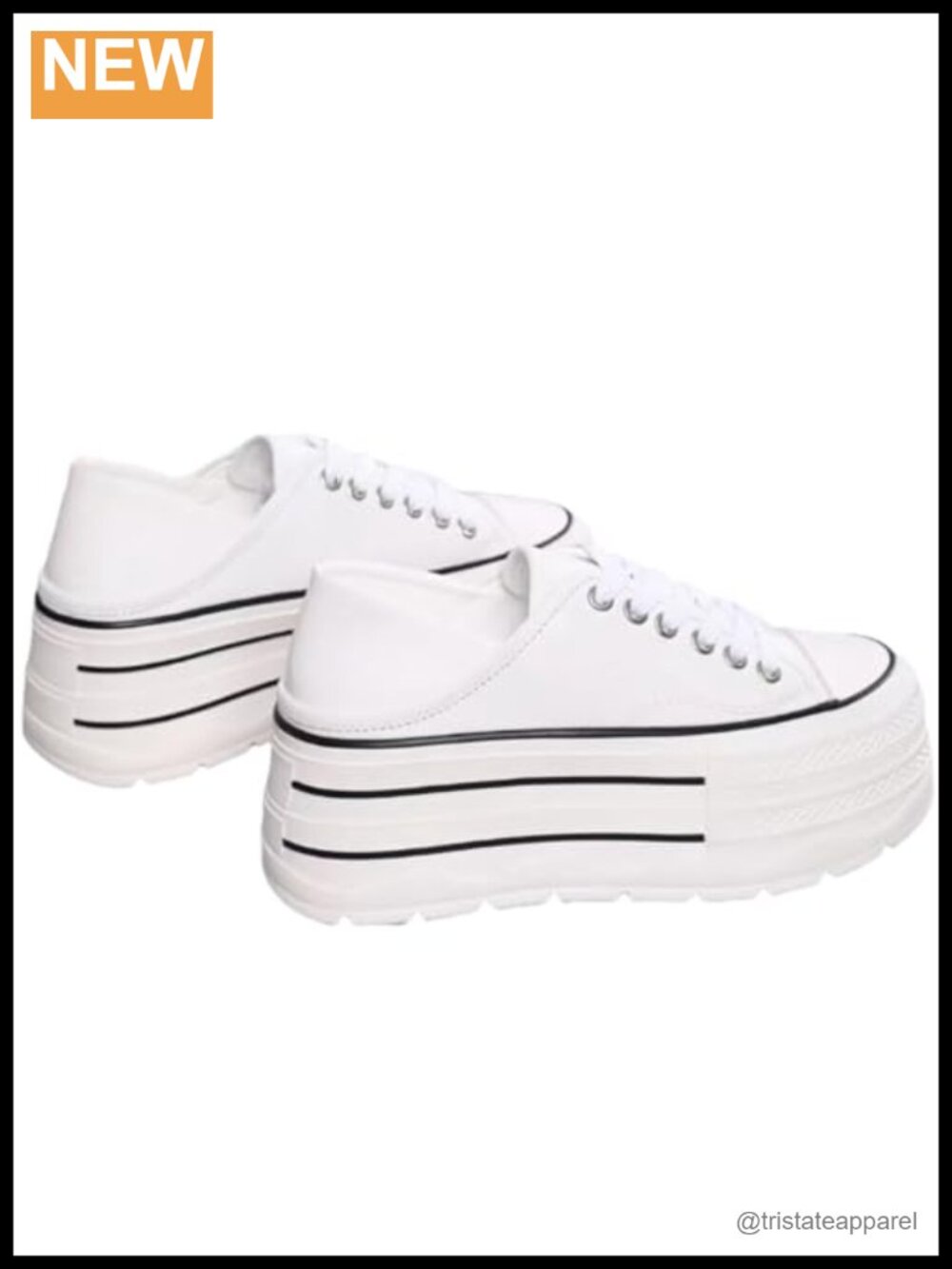 Platform Sneakers Fold Down Heels Dual-Style Lace-up Genuine Leather Comfort